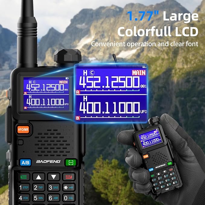 Baofeng Radio UV-5RM Ham Radio Handheld UV5R Walkie Talkies Long Range - Image 7