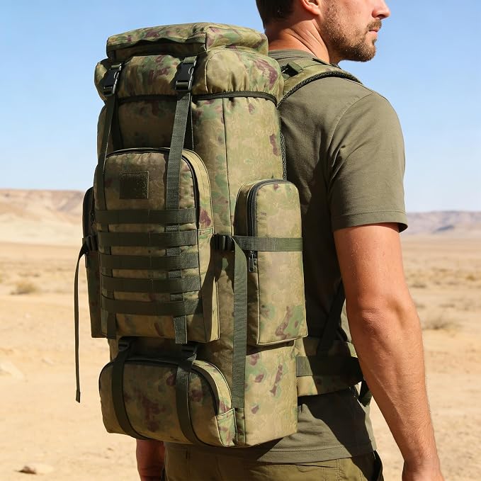 Hiking Backpack for Men 70L/100L Camping Backpack Military Rucksack Molle 3 - Image 8