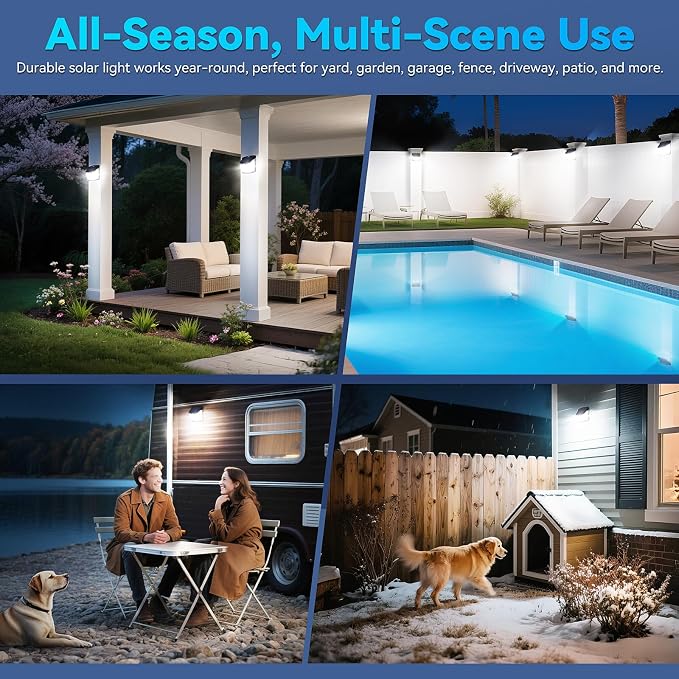 CLAONER Solar Lights Outdoor, Solar Motion Sensor Lights 3 Working Modes - Image 7