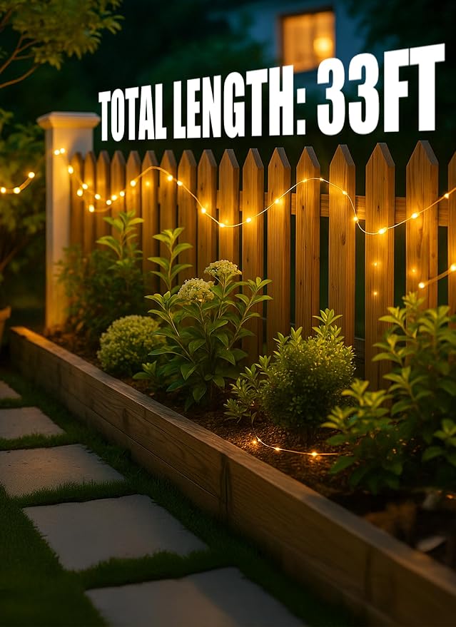 Brightown Outdoor Solar String Lights, 6 Pack 33Feet 100 Led Solar Powered - Image 5
