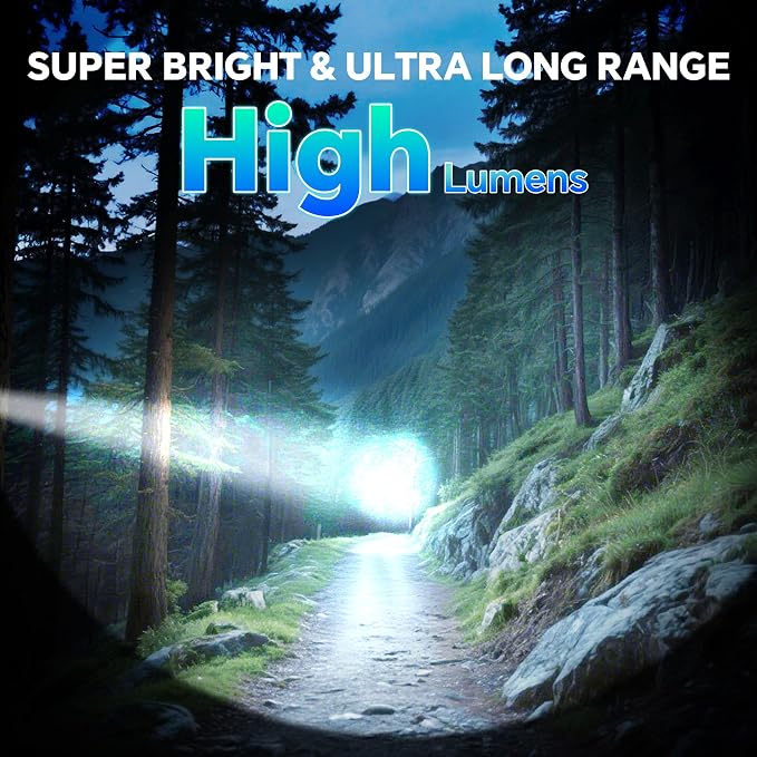 LED Rechargeable Flashlights 9900 High Lumens 2Pack, Super Bright Flashlight - Image 2