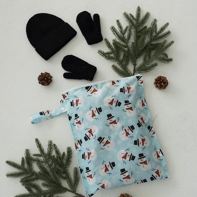 Tiny Twinkle Mess Proof Wet Bags | 2-Pack Reusable Waterproof Wet Bags - Image 3