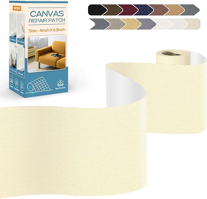 KING MOUNTAIN Canvas Repair Tape, Outdoor Gear Patch, 4×63 Inches, Waterproof by ForABetterHomeLife