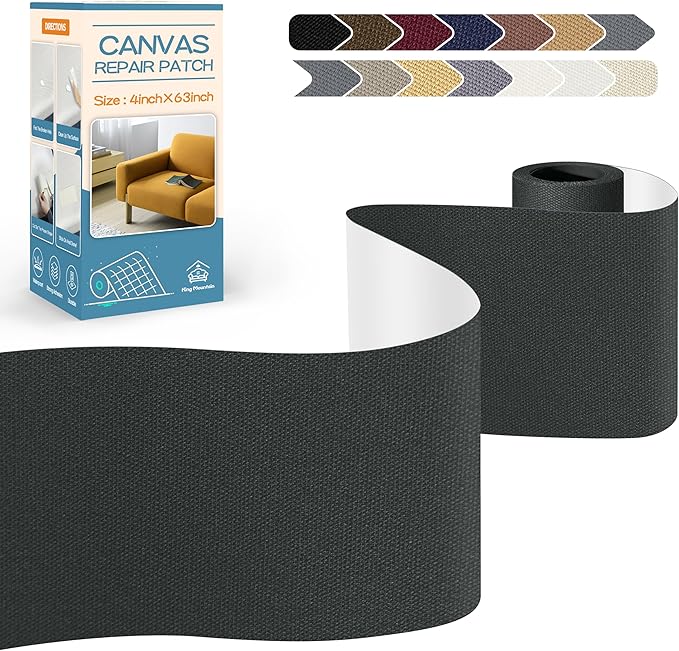 KING MOUNTAIN Canvas Repair Tape, Outdoor Gear Patch, 4×63 Inches, Waterproof by ForABetterHomeLife