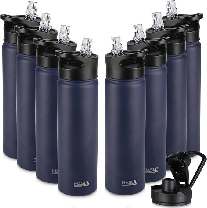 HASLE OUTFITTERS Insulated Water Bottle 22 oz Double Wall Stainless Steel Water by HASLEOUTFITTERS