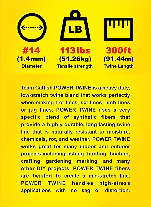 Team Catfish Power Twine – Coated Nylon Bank Line - Image 2