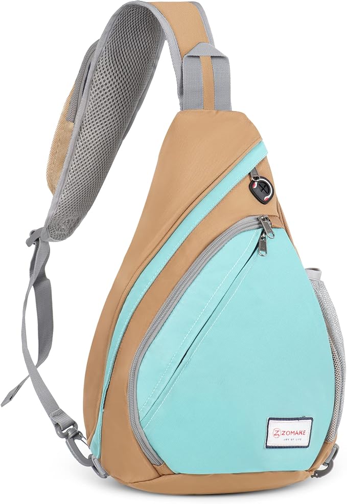 ZOMAKE Sling Bag, Small Crossbody Sling Backpack, Water Resistant Shoulder by ZOMAKE