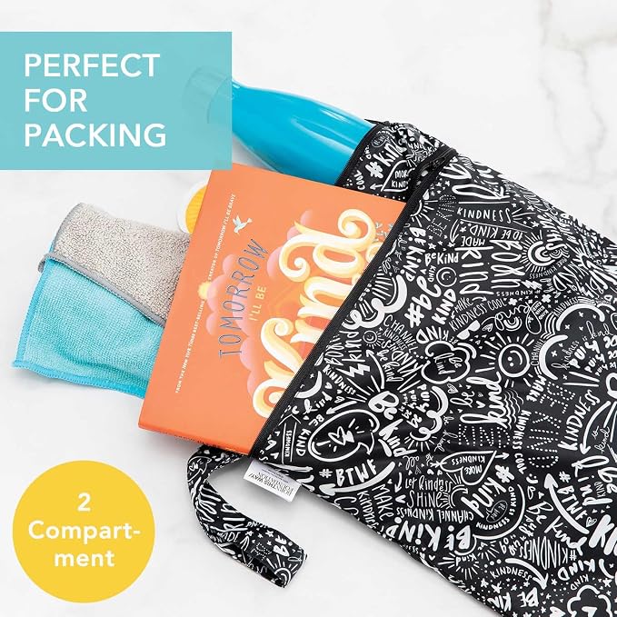 Bumkins Waterproof Wet Dry Bag for Baby, Swim Suit, Cloth Diapers, Pump Parts - Image 2