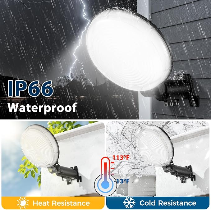 LED Barn Light 150W 21000LM Dusk to Dawn Outdoor Lighting, 6500K Daylight Yard - Image 4