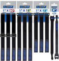 Officewerks Reusable Fastening Cable Straps and Ties, Variety Sizes Assorted 12 by Office+Werks