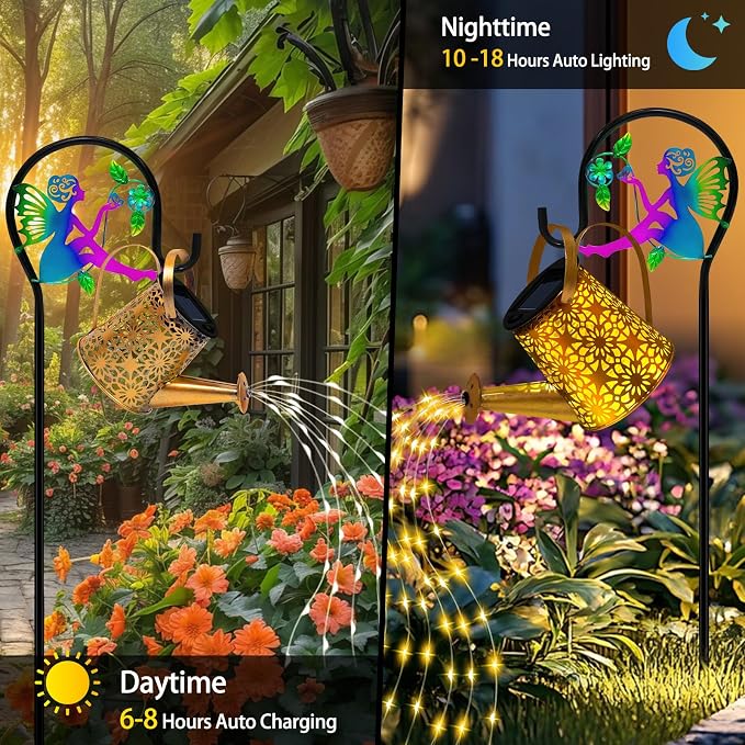 Solar Lights Garden Decorative, Solar Watering Can - Image 2