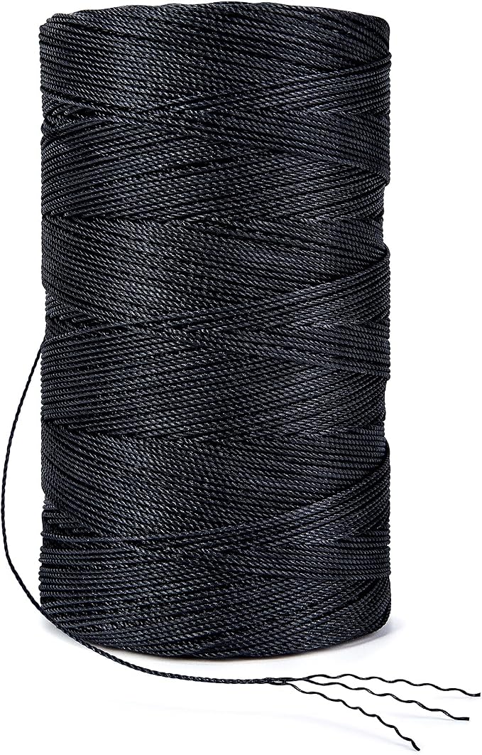 HONGDA Tarred Bank Line Twine, 1920 Feet Nylon Twine #9 Bank Line-Black Nylon - Image 6