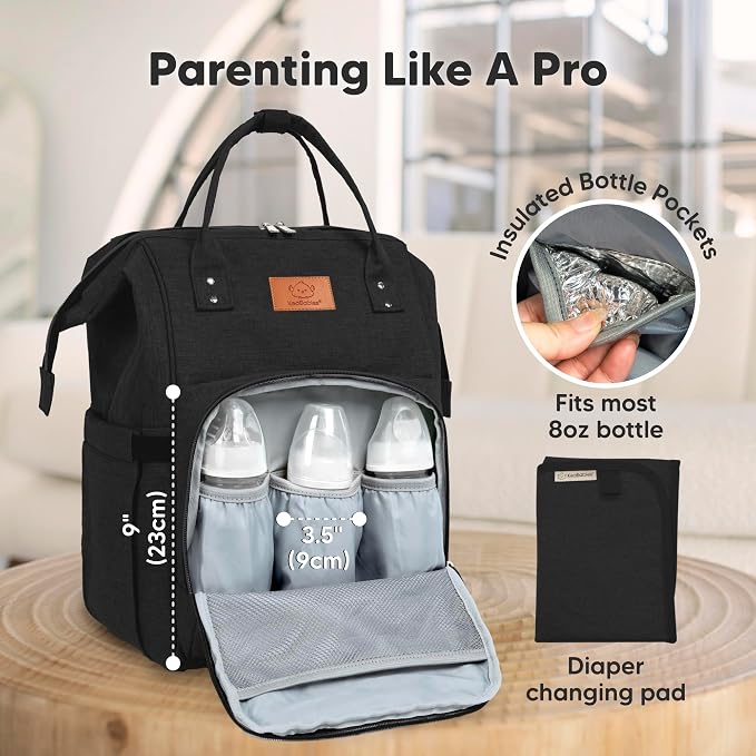 KeaBabies Baby Diaper Bag Backpack - Image 4