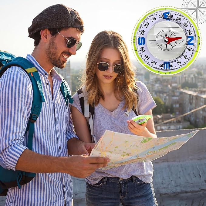 20 Pcs Acrylic Orienteering Compass Hiking Backpacking Survival Reliable - Image 6