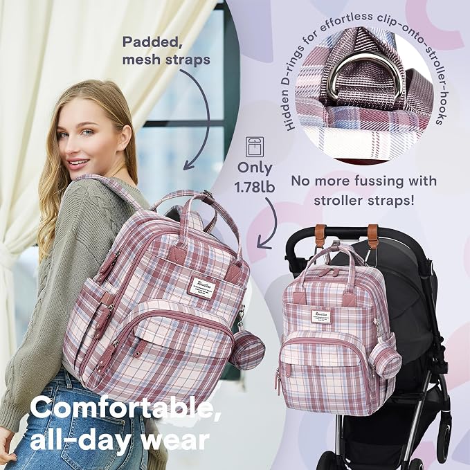 RUVALINO Diaper Bag Backpack, Large Capacity, Waterproof - Image 5