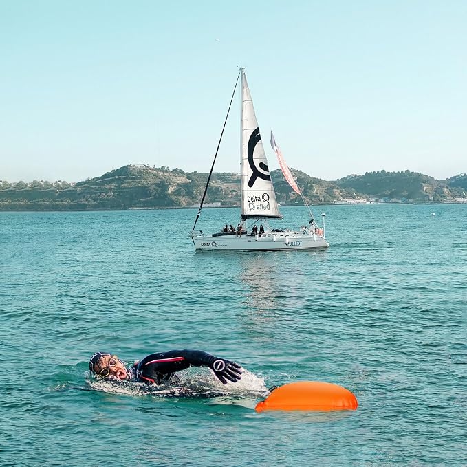 Swim Buoy for Open Water, 20L Swim Safety Float Waterproof Dry Bag for Swimmers - Image 2