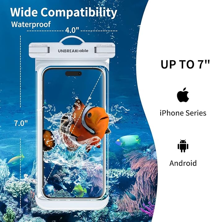 UNBREAKcable Waterproof Phone Pouch-2 Pack IPX8 Waterproof Phone Case - Image 5