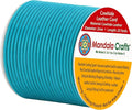 Mandala Crafts Round Genuine Teal Leather Cord by MandalaCrafts