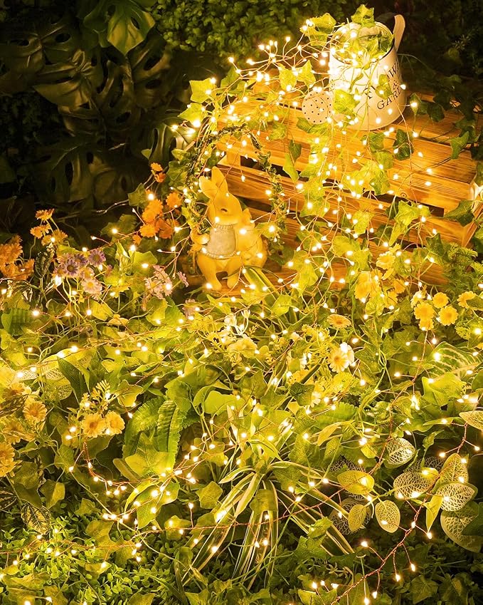 Brightown Solar String Lights for Outside, 19.6Ft 240 LED Solar String Lights - Image 3
