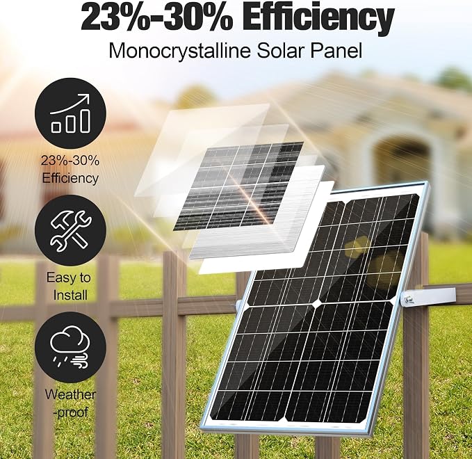 SOLPERK 15W Solar Battery Charger 12V Waterproof Solar Panel Charger + Upgrade - Image 2