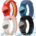 Waterproof Bracelet for Airtag Kids 4 Pack, Soft Nylon Hidden Air Tag Wristband by Ztobny