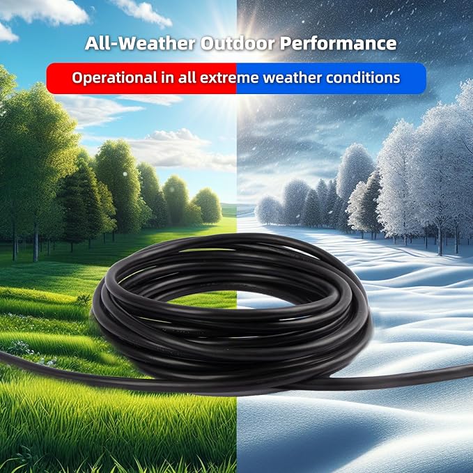 10 FT Outdoor Extension Cord Waterproof, 3-Prong Power Cord, 16 AWG SJTW - Image 5