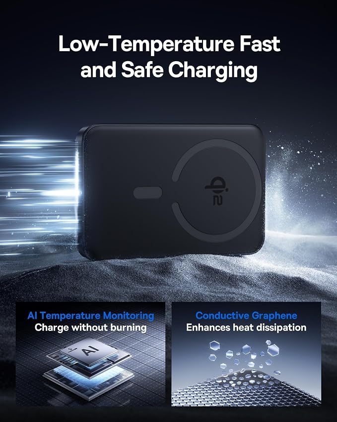 Baseus for MagSafe Portable Charger, Qi2 Certified 15W Wireless Magnetic Power - Image 3
