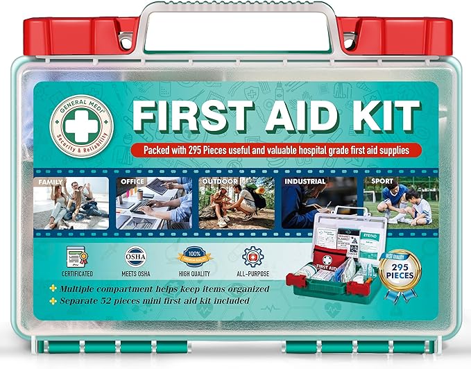 General Medi 295 Pieces Professional First Aid Kit by GeneralMedi
