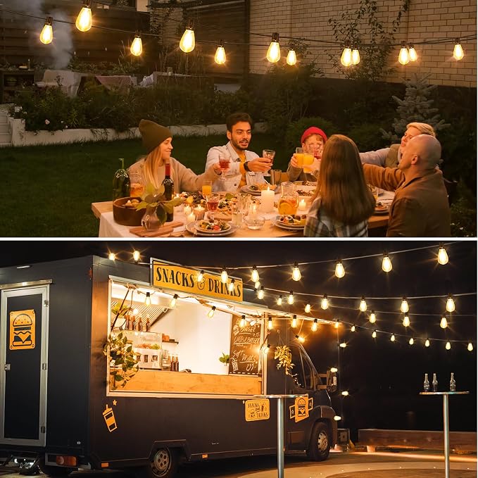 Larkvue 96FT LED Outdoor String Lights, Waterproof Patio Lights - Image 7