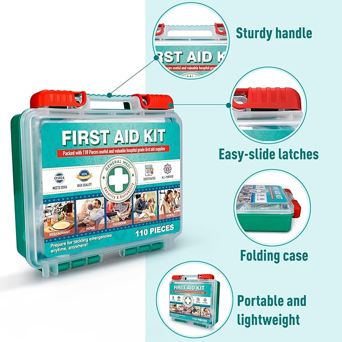 General Medi 110 Pieces Small First Aid Kit - Image 4