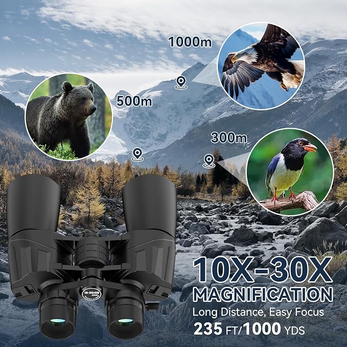 10-30X50 High Powered Zoom Binoculars - Image 3