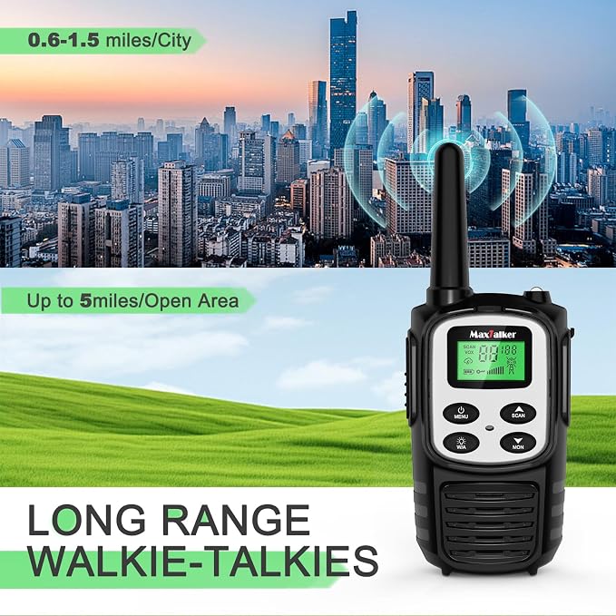 MaxTalker Walkie Talkies Long Range - Image 4