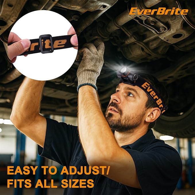 EverBrite Rechargeable Headlamp, 500 Lumen LED Rechargeable Headlight - Image 8