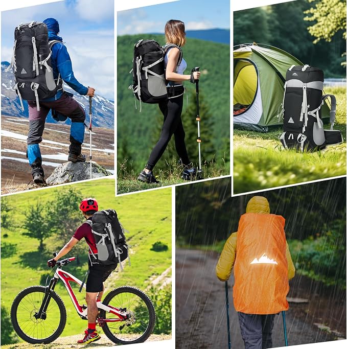 IGOLUMON 60L Hiking Backpack Waterproof Camping Backpack - Image 7