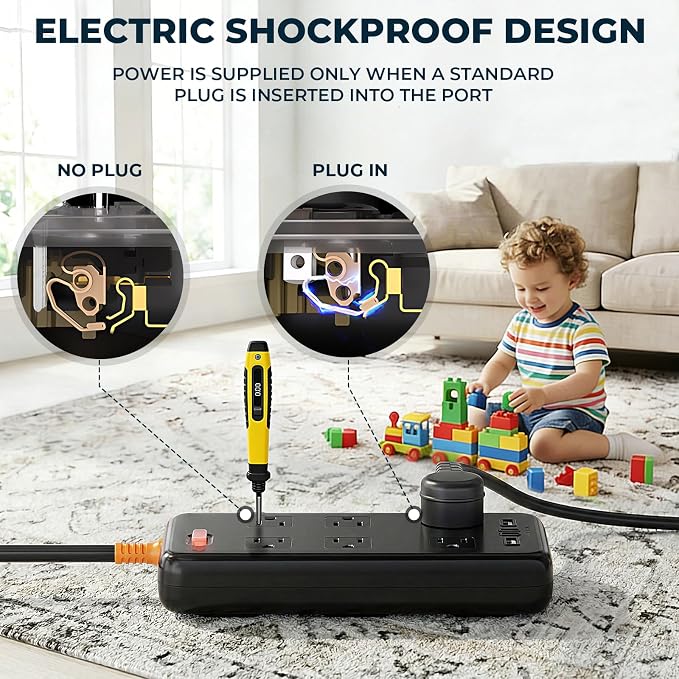 Outdoor Power Strip Weatherproof, IPX6 Waterproof Surge Protector - Image 7