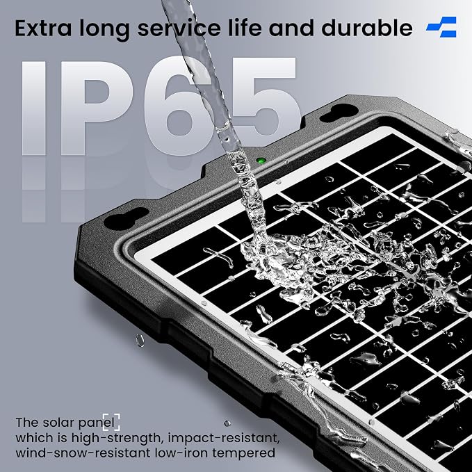 POWOXI-9W-Solar-Battery-Trickle-Charger-Maintainer -12V Portable Waterproof - Image 6