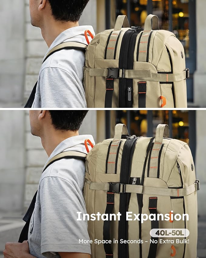 Tolaccea Carry on Travel Backpack, Laptop Backpack Flight Approved Convertible - Image 6