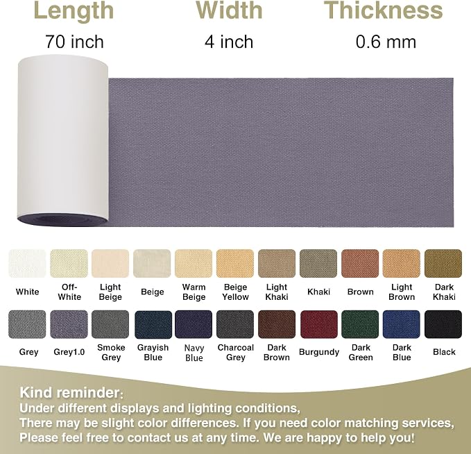Gheeidau Canvas Repair Tape 4×70 Inch Waterproof Self-Adhesive Fabric Repair - Image 4