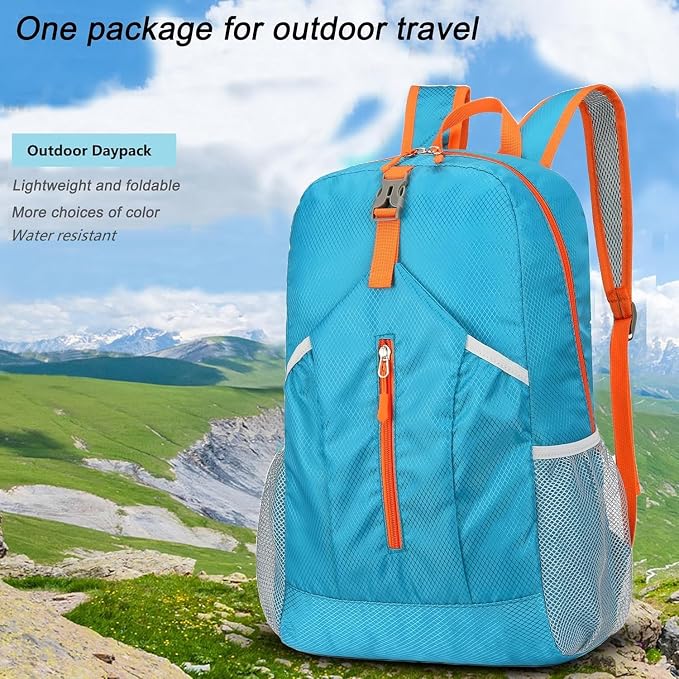 levayhill 25L Foldable Hiking Backpack Lightweight Packable Basic-Daypack - Image 4