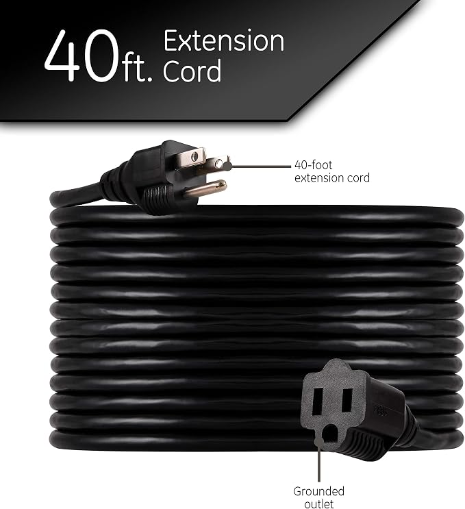 UltraPro Outdoor Extension Cord, 40 Ft, Heavy Duty Extension Cord, ETL - Image 2