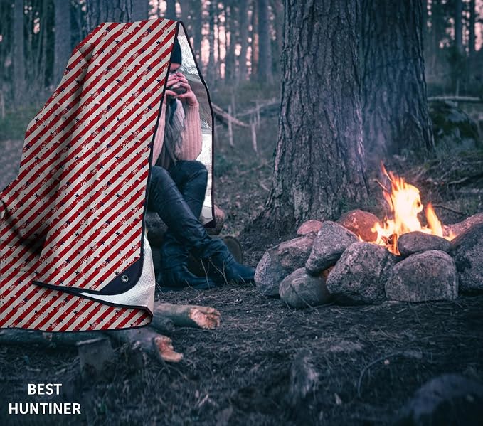 Heavy Duty Survival Blanket -Multifunctional Reflective Tarp Thermal Blanket - Image 4