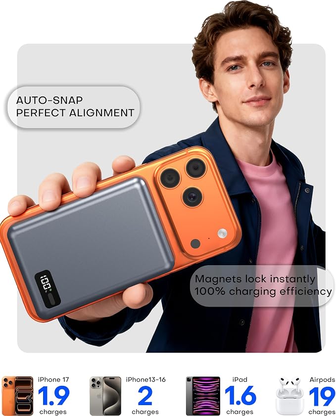 Enyneo Mag.Safe Portable Charger, 10000mAh Battery Pack - Image 6