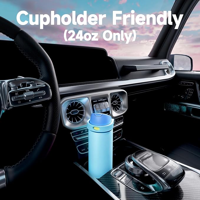 24 oz Insulated Water Bottle for Men: Meoky Stainless Steel Water Bottle - Image 7