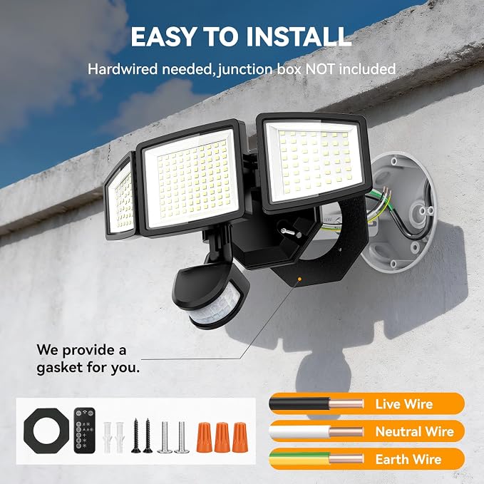 LED Security Lights Motion Sensor Light Outdoor, Waterproof, Flood Light - Image 8