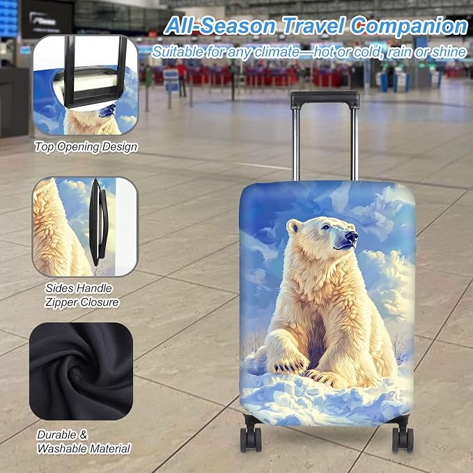 Luggage Cover Protector for 26-28 Inch Suitcases, TSA Approved Elastic Travel - Image 3