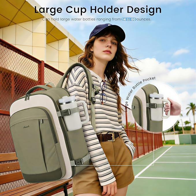 LOVEVOOK 40L Travel Backpack for Women & Men, Airline Approved Carry On Backpack - Image 8