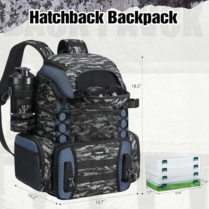 Piscifun Fishing Tackle Backpack - Image 2