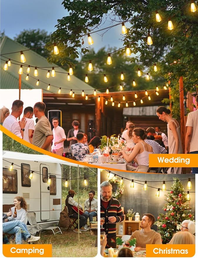 Larkvue 25FT Outdoor String Lights, Patio Lights - Image 8