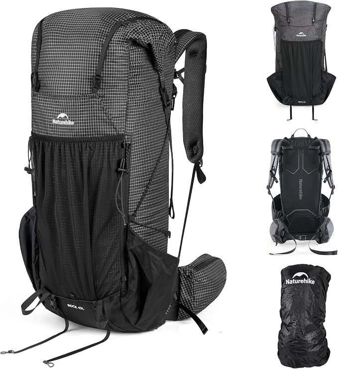 Naturehike 45L Rock 2.0 Upgraded Internal Frame Hiking Backpack by Naturehike