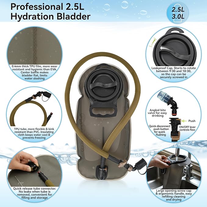 MARCHWAY Tactical Molle Hydration Pack - Image 5
